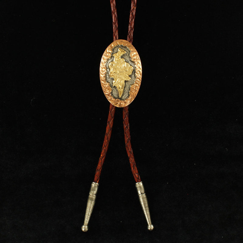 Crumrine Adult Western Bolo Tie Floral