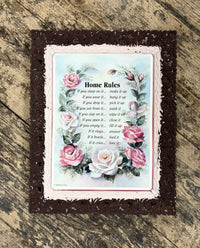 Home Rules Sign
