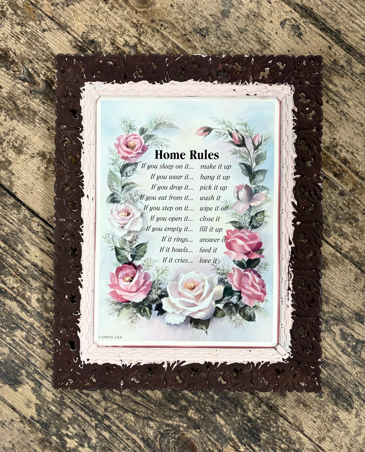 Home Rules Sign