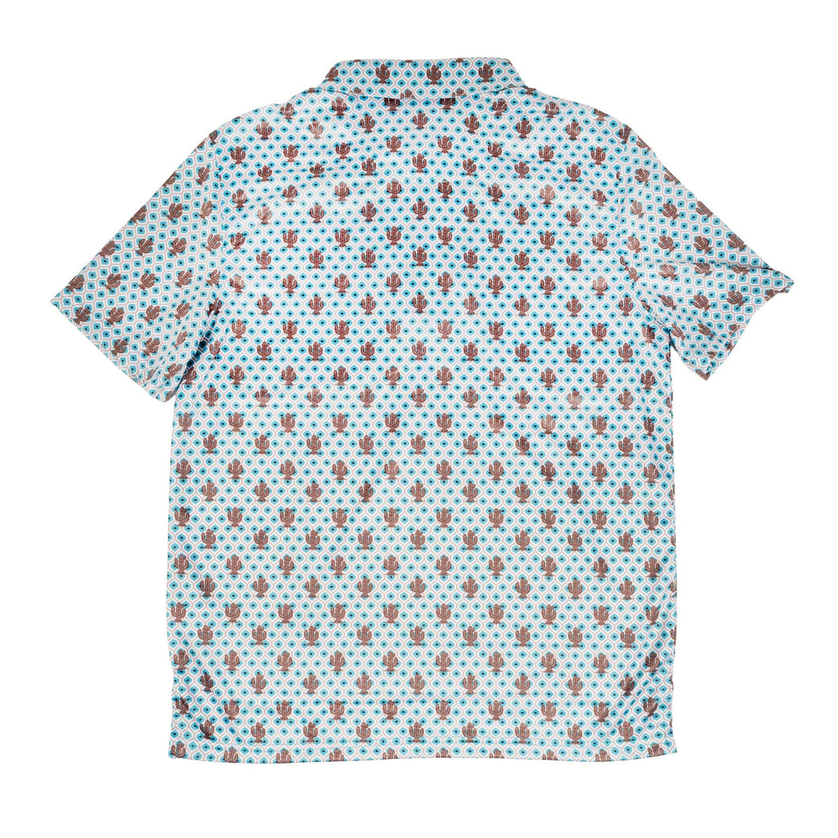 Mens Short Sleeve Polo Snap