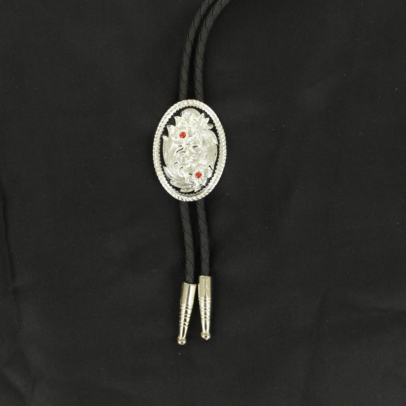 Double S Bolo Tie Western Floral