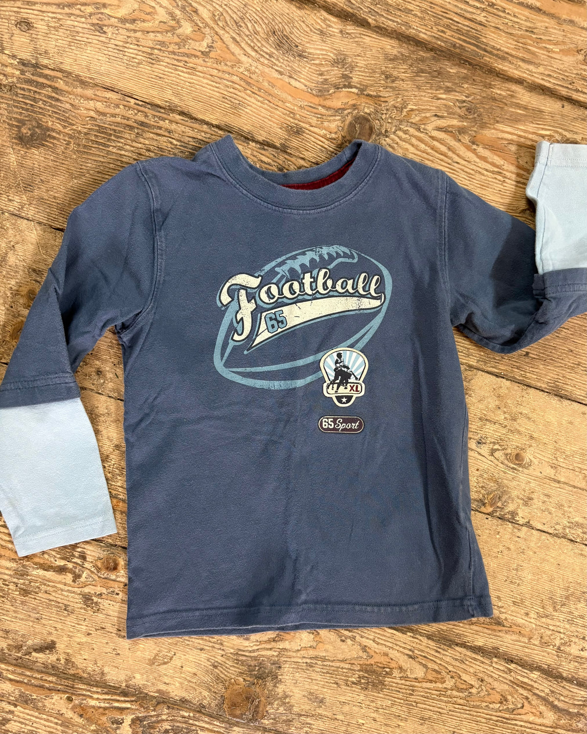 Cherokee LS Football Tee - 5T