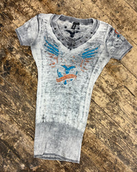 Sinful Short Sleeve Top - M