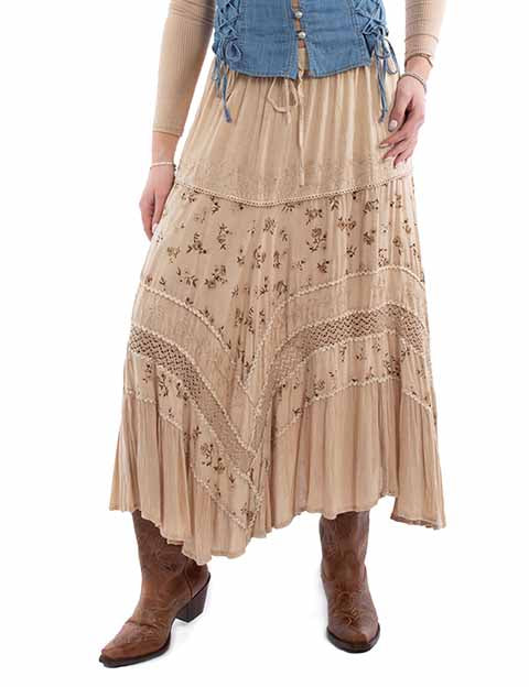 Scully Rose Print Skirt