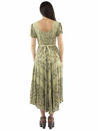 Scully Capsleeve Printed Lace Front Dress