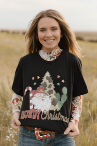 Howdy Santa Tee - Sterling Kreek