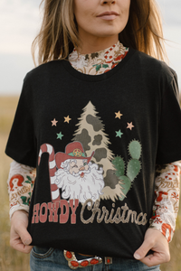 Howdy Santa Tee - Sterling Kreek