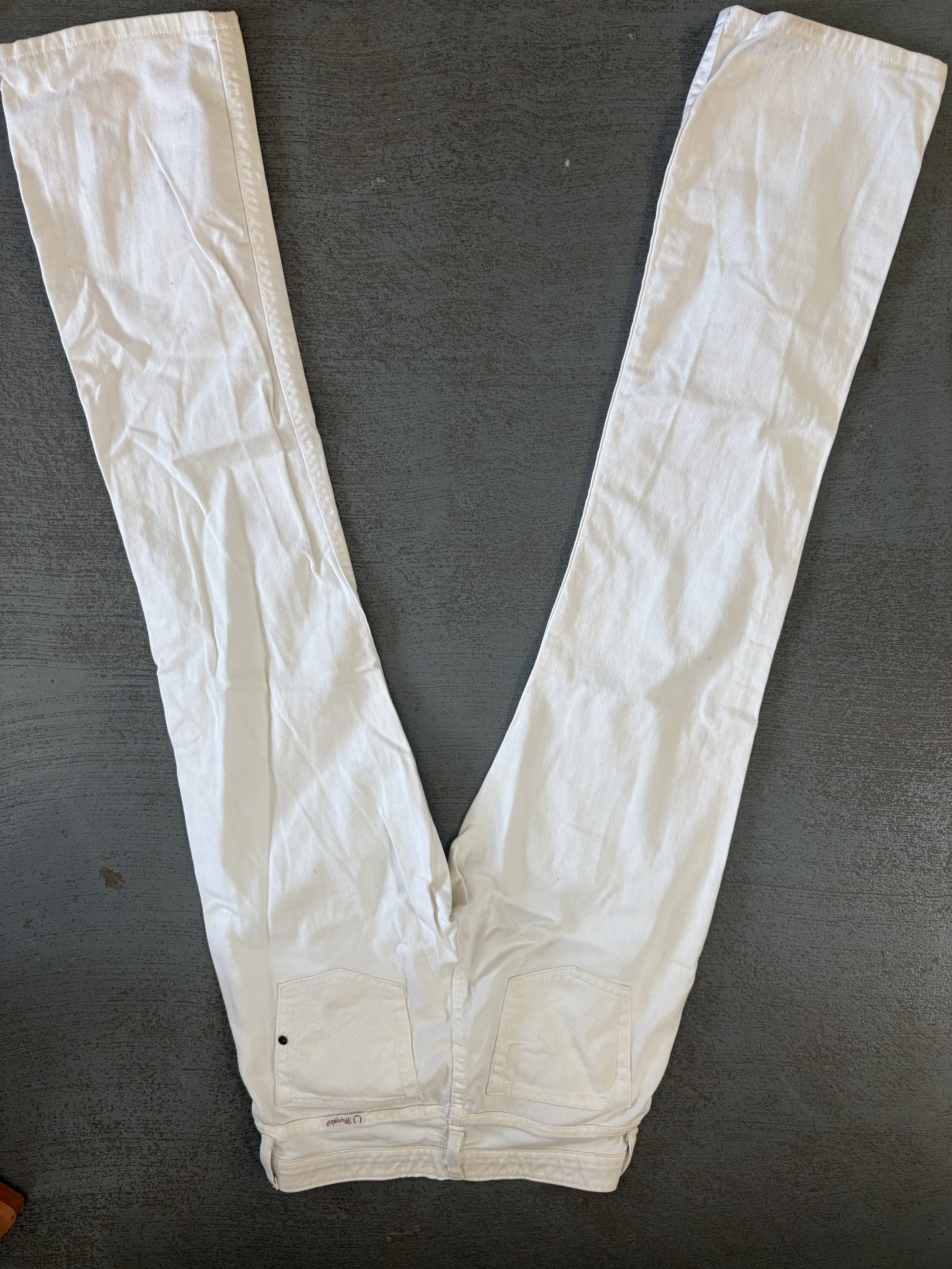 White Wrangler Cowgirl Cut Jeans-Women’s 7/8x34 White