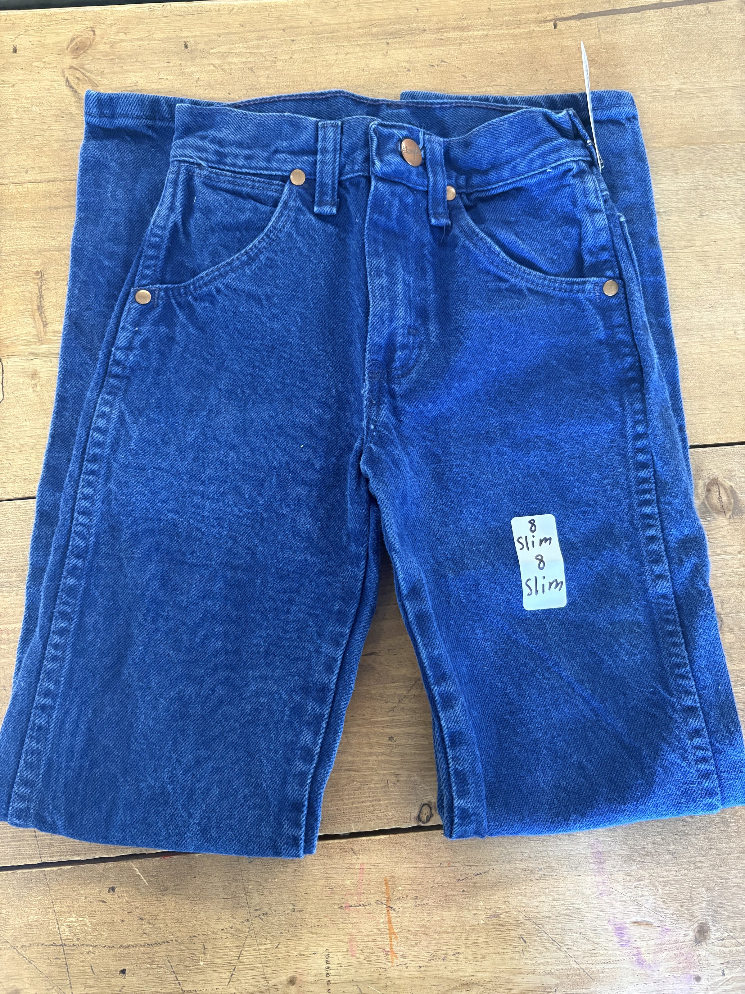 Boy's Wrangler Jeans-8 Slim Blue Jean