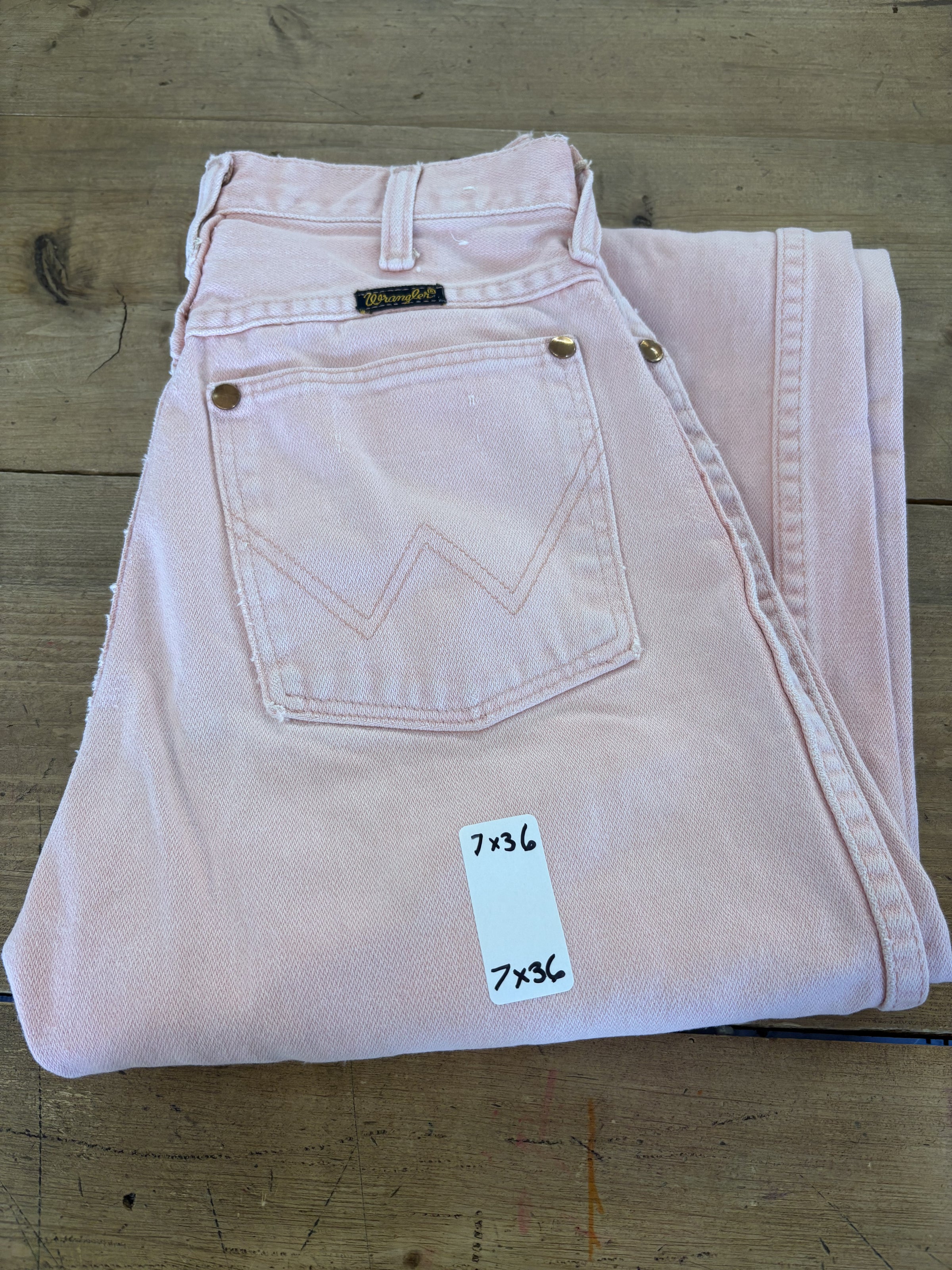 Wrangler Jeans-Women’s 7x36 Baby Pink
