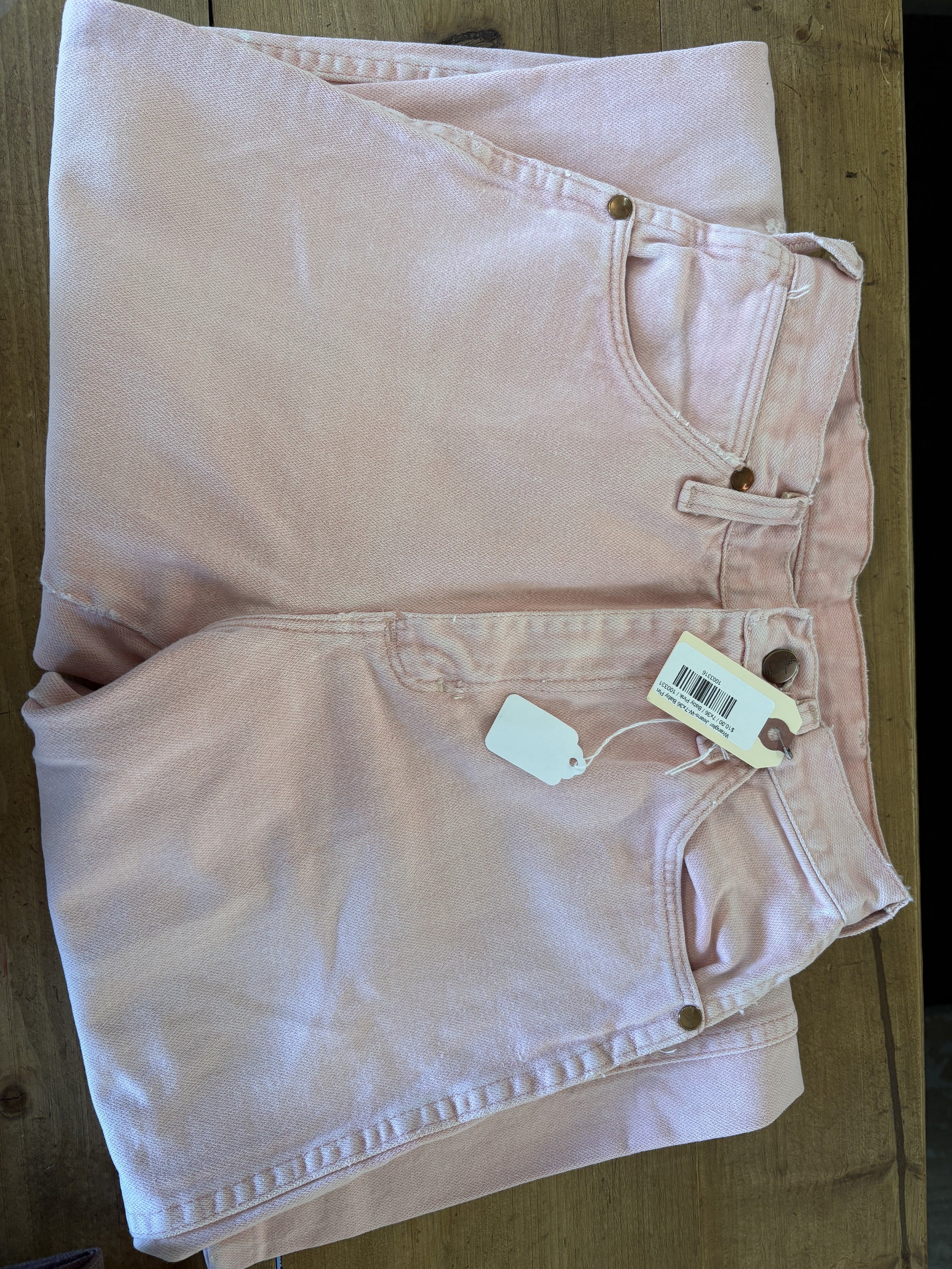Wrangler Jeans-Women’s 7x36 Baby Pink