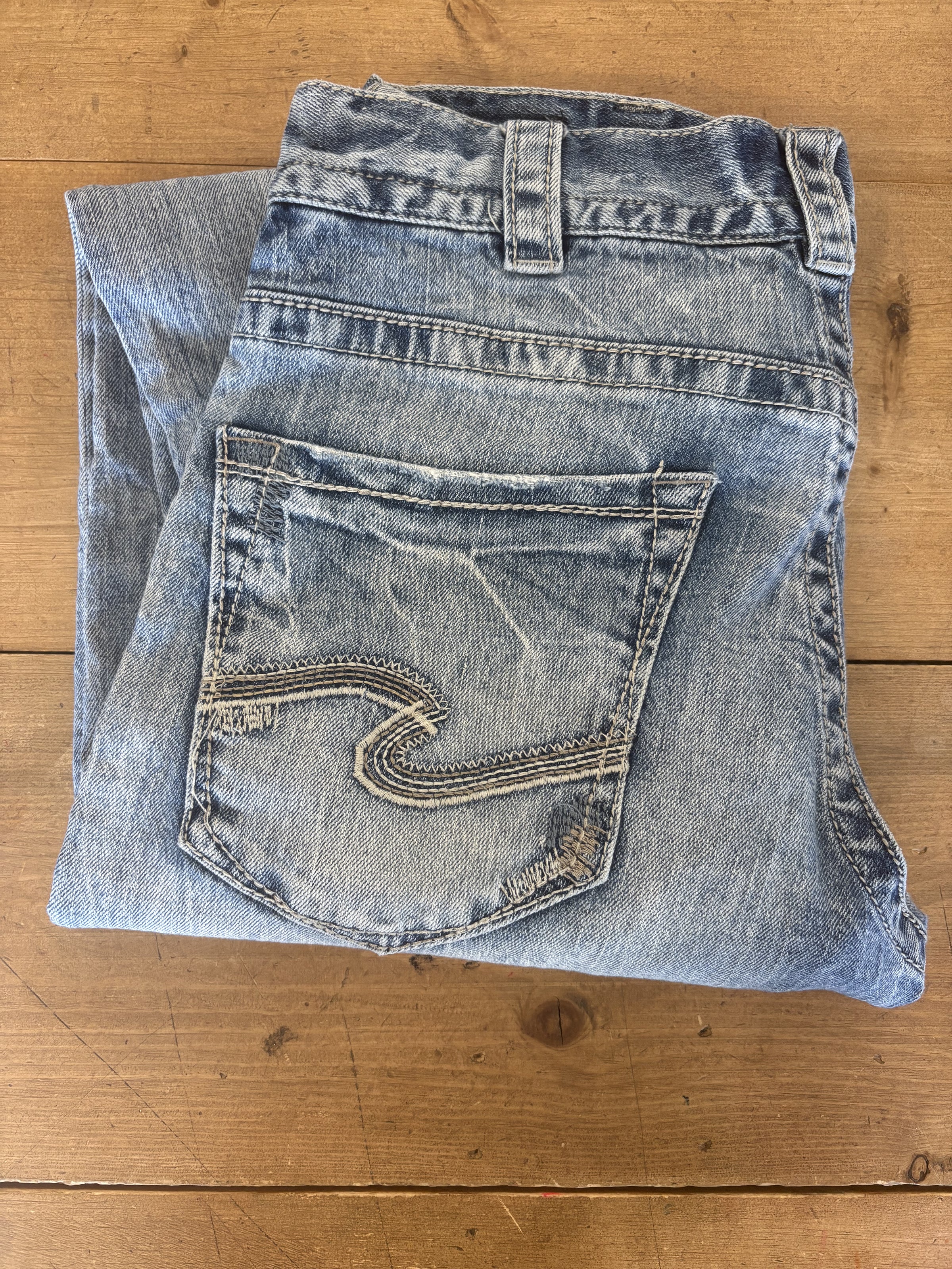 Men's Silver Eddie Jeans