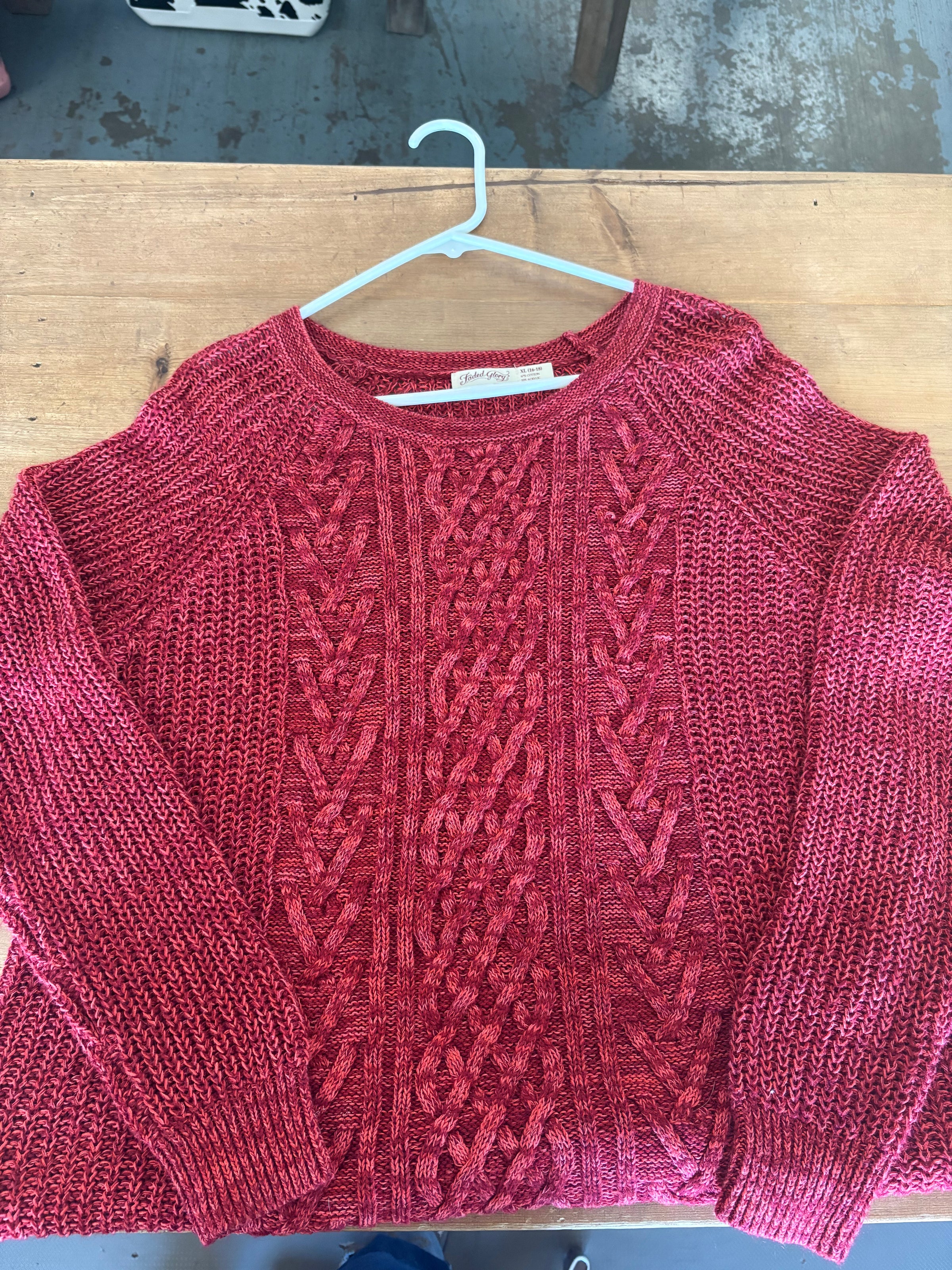 Women's Faded Glory Knit Sweater