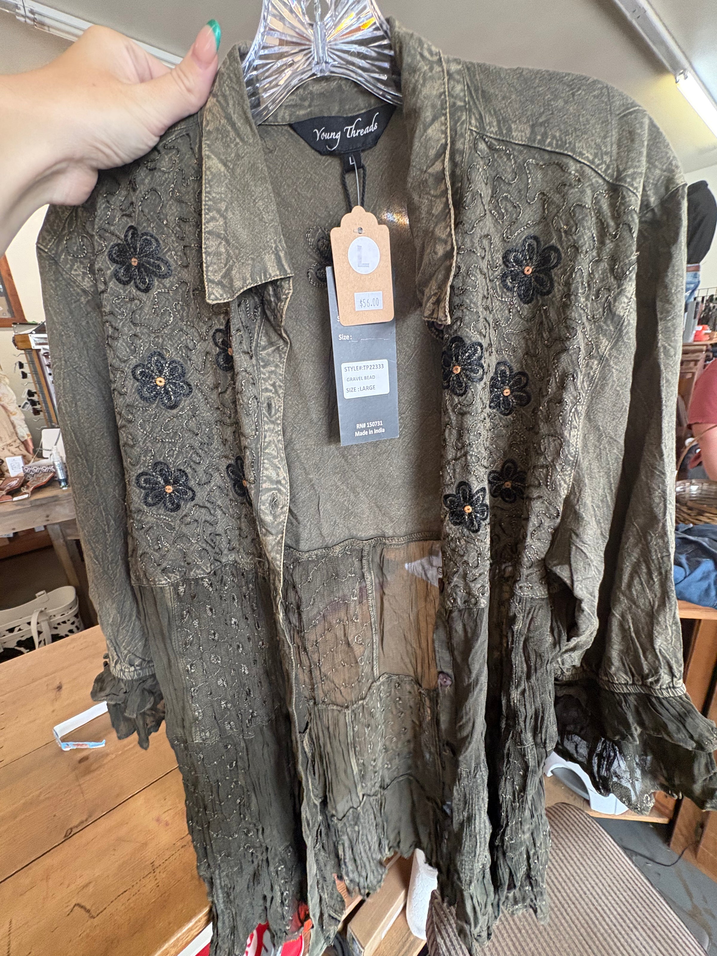 Young Thread Embellished Top