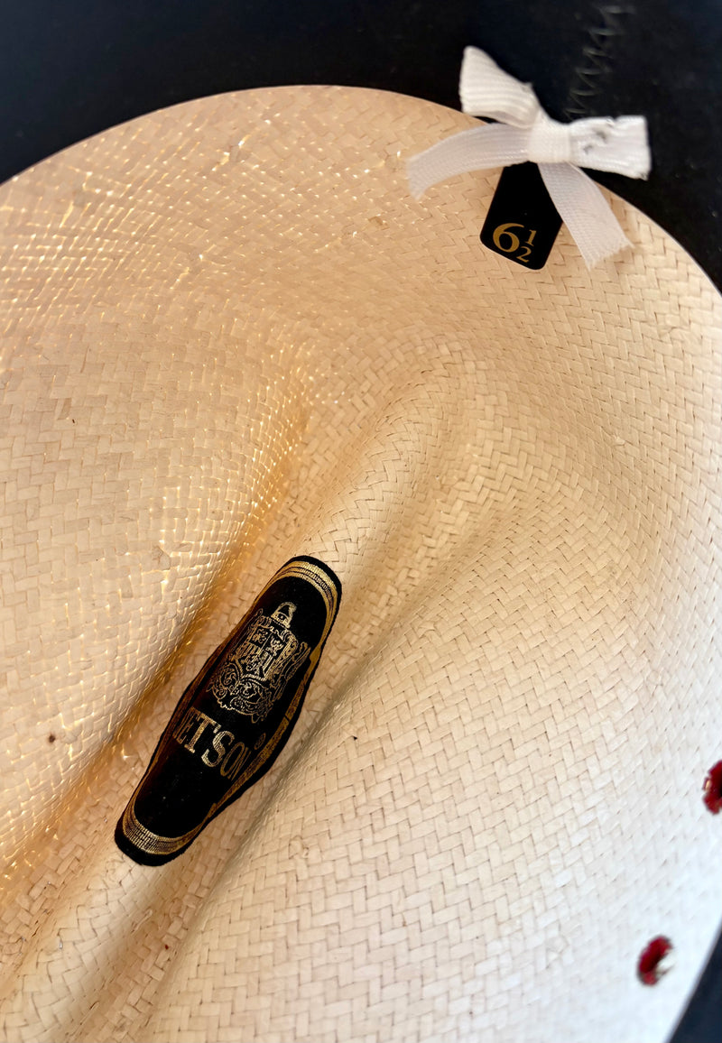 John B Stetson Company Straw Hat - 61/2