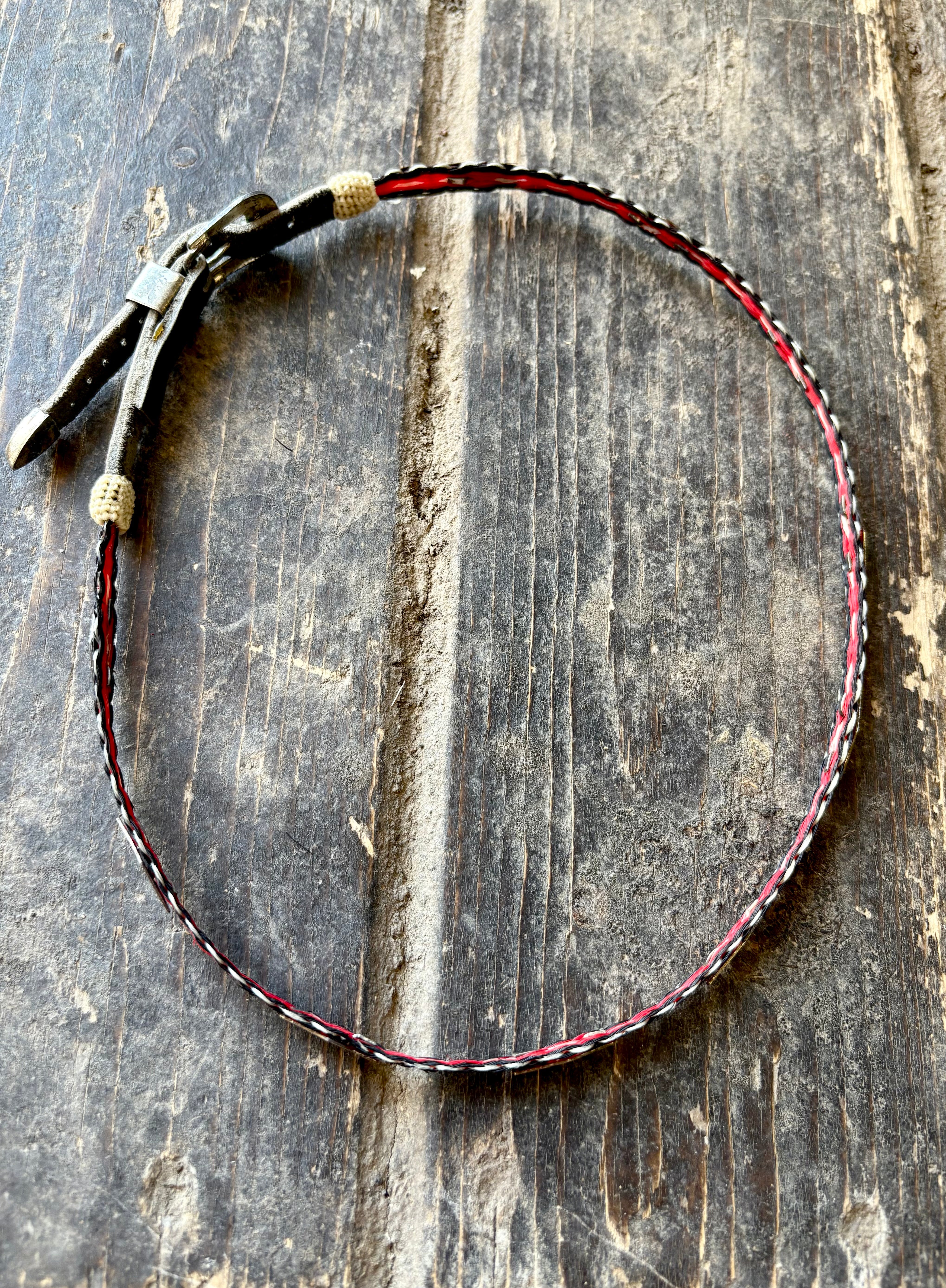 Hat Band - Red/Black with Silver – Off The Beaten Path Saddlery