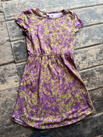 LuLaRoe Mare Dress - girl's 8 purple floral