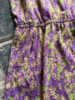 LuLaRoe Mare Dress - girl's 8 purple floral