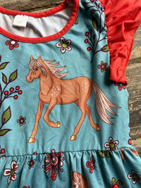 Penelope Plumm Horse Twirl Dress - girl's 10