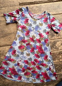 LuLaRoe Adeline Dress - girl's 10 - Floral