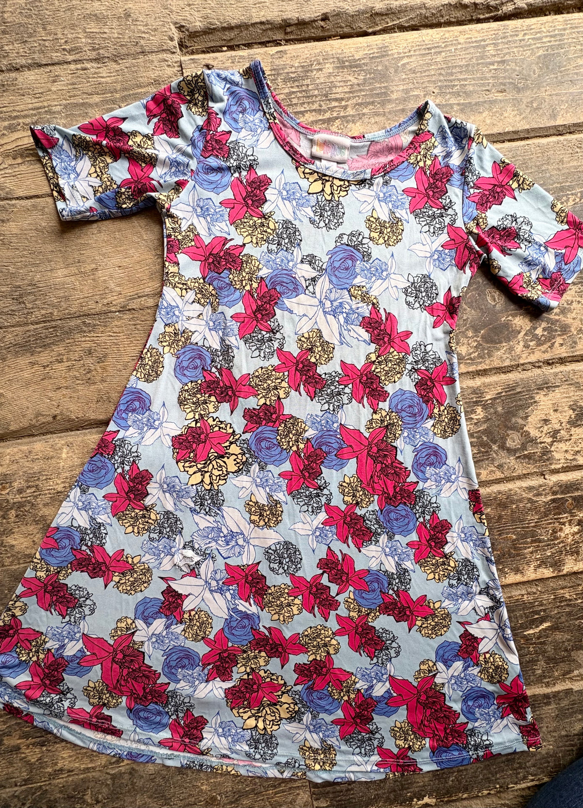 LuLaRoe Adeline Dress - girl's 10 - Floral