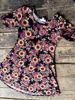 LuLaRoe "Adeline" dress - girl's 8 - sunflower