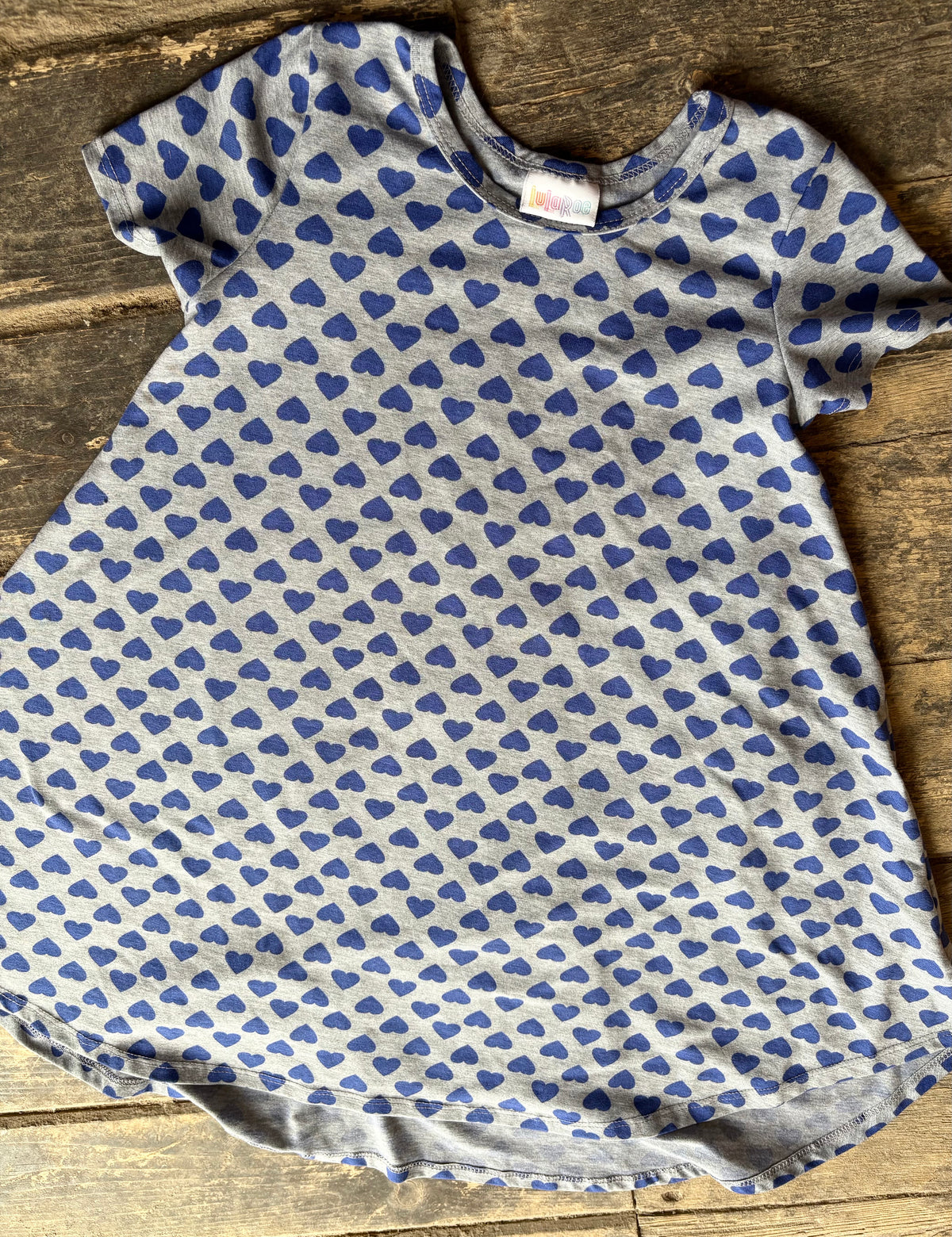 LuLaRoe "Scarlett" dress - girl's size 8 - hearts