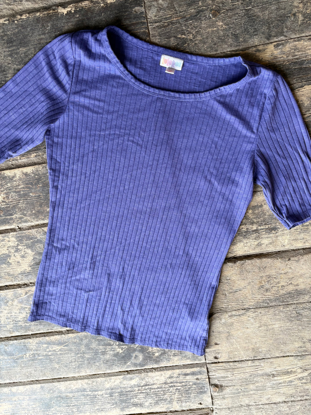 LuLaRoe "Gigi" tee - purple woman's XS (4/6)