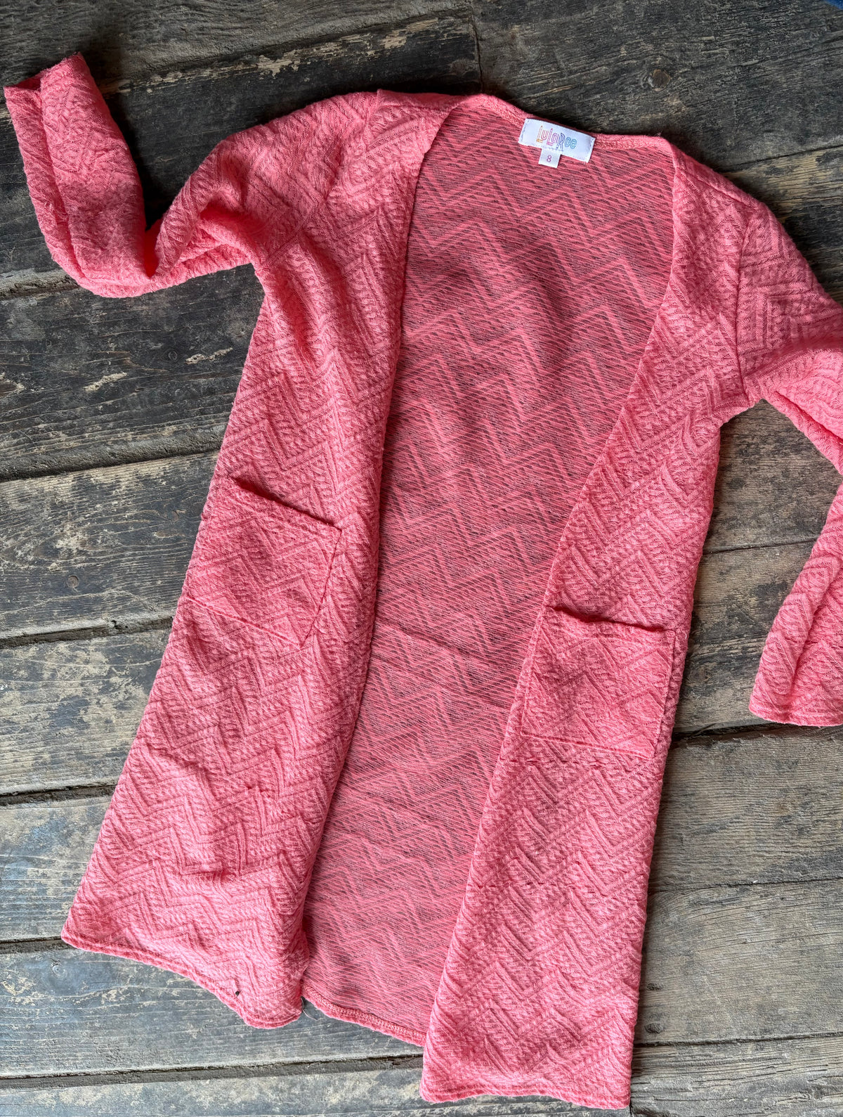 LuLaRoe "Sariah" Duster - Size 8 girls