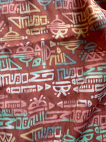 LuLaRoe "Bianca" Cover Up - Orange Aztec (6/8)