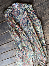 LuLaRoe "Joy" Vest - pastel Aztec - 6/8