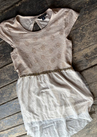 Gold Party Dress - size XL (14-16 girls)