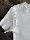 Ribbed short sleeve shirt - woman's M