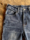 Blue Jeans - star and stripe pockets - M