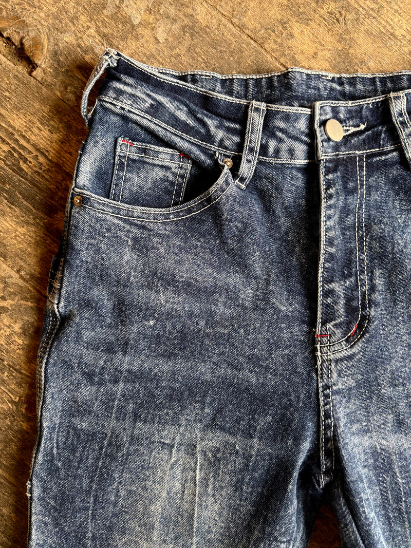 Blue Jeans - star and stripe pockets - M