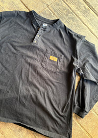 Walls Work Wear LS Henley - Men's XXL