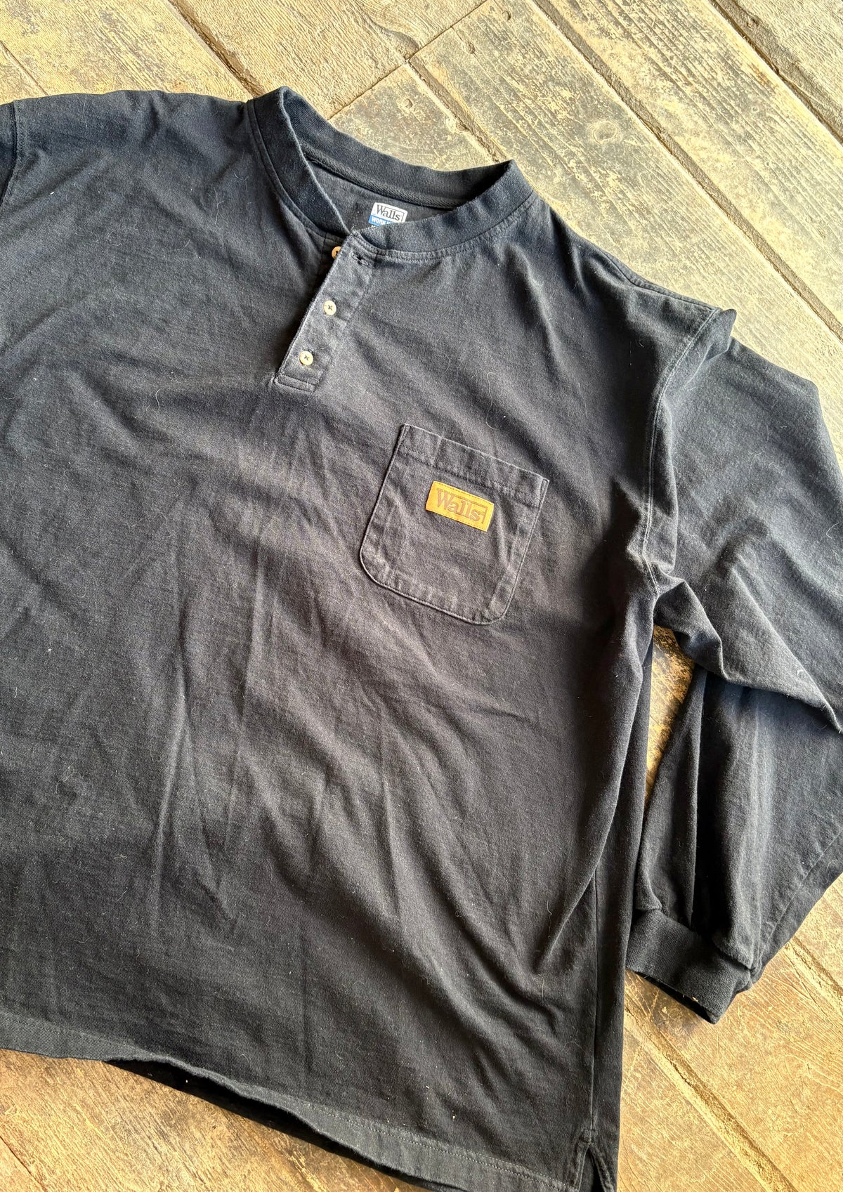 Walls Work Wear LS Henley - Men's XXL