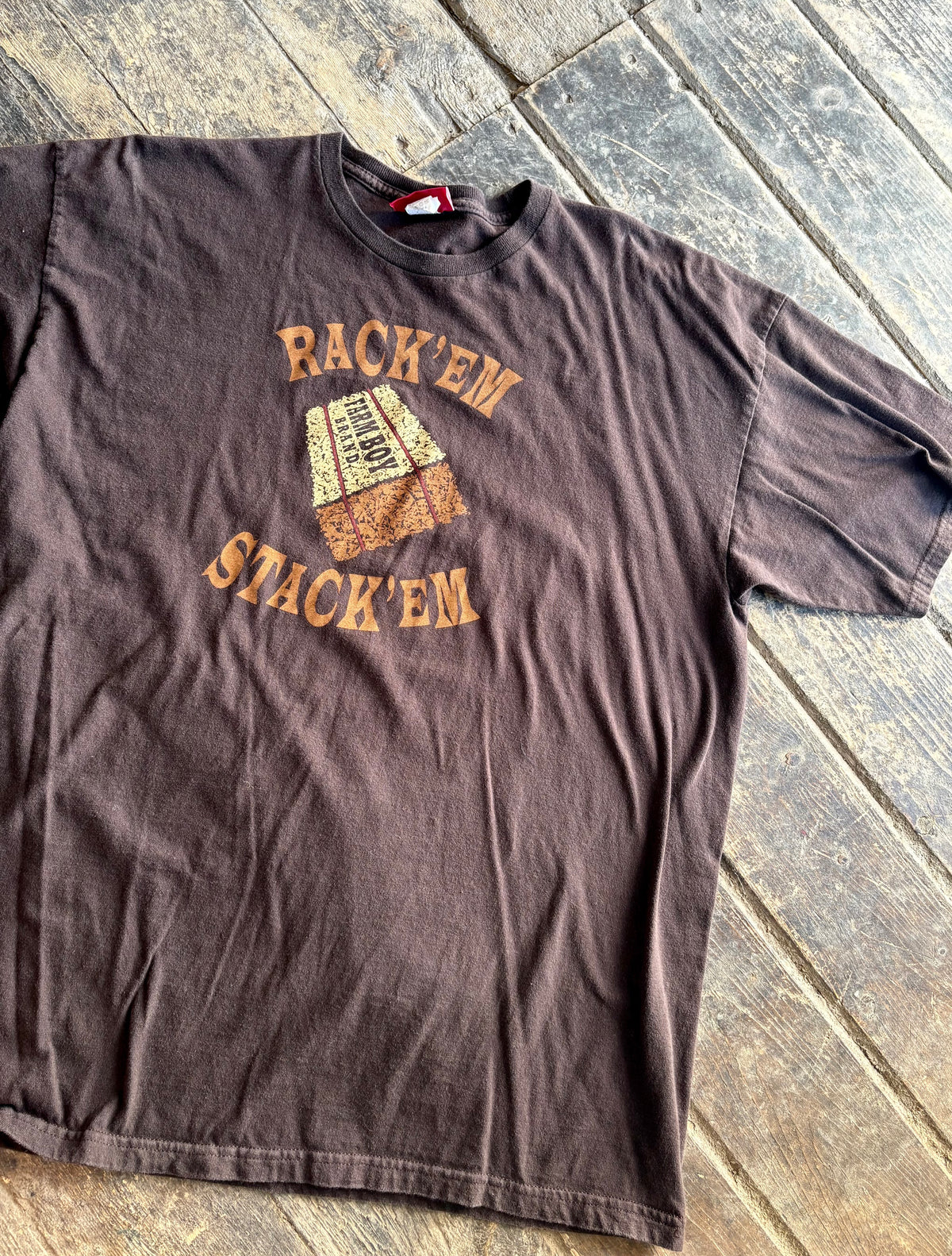 Farmboy Brand Rack'em Stack'Em tee - XL