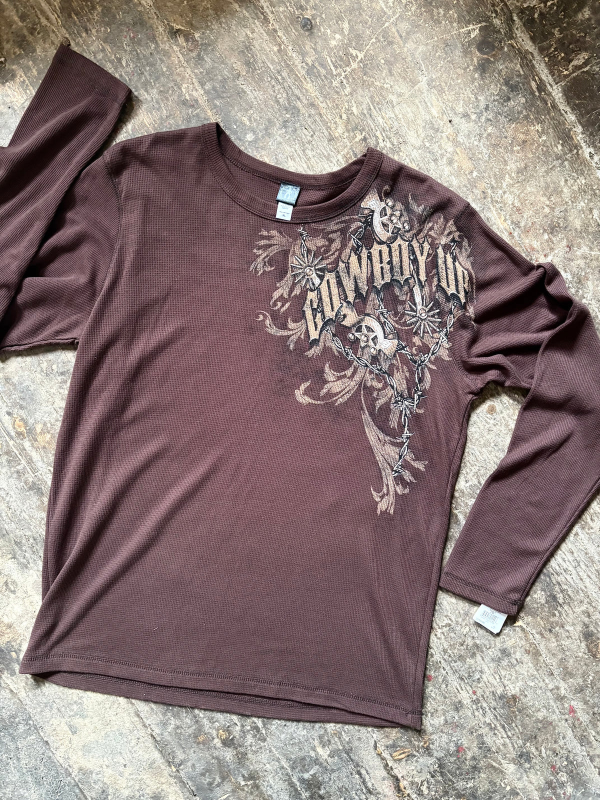 Cowboy Up Waffle Tee - Men's XL