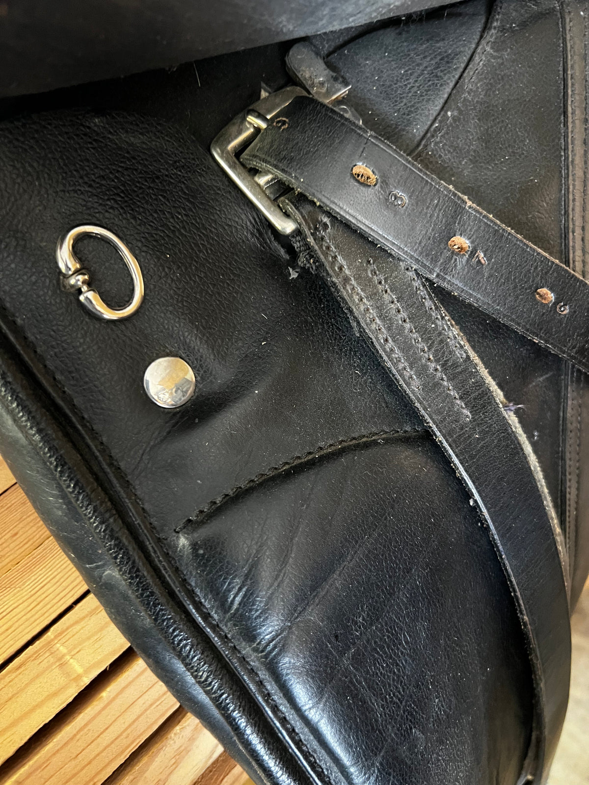 Black Dressage Saddle - 17"