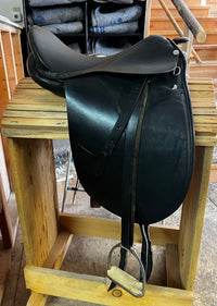 Black Dressage Saddle - 17"