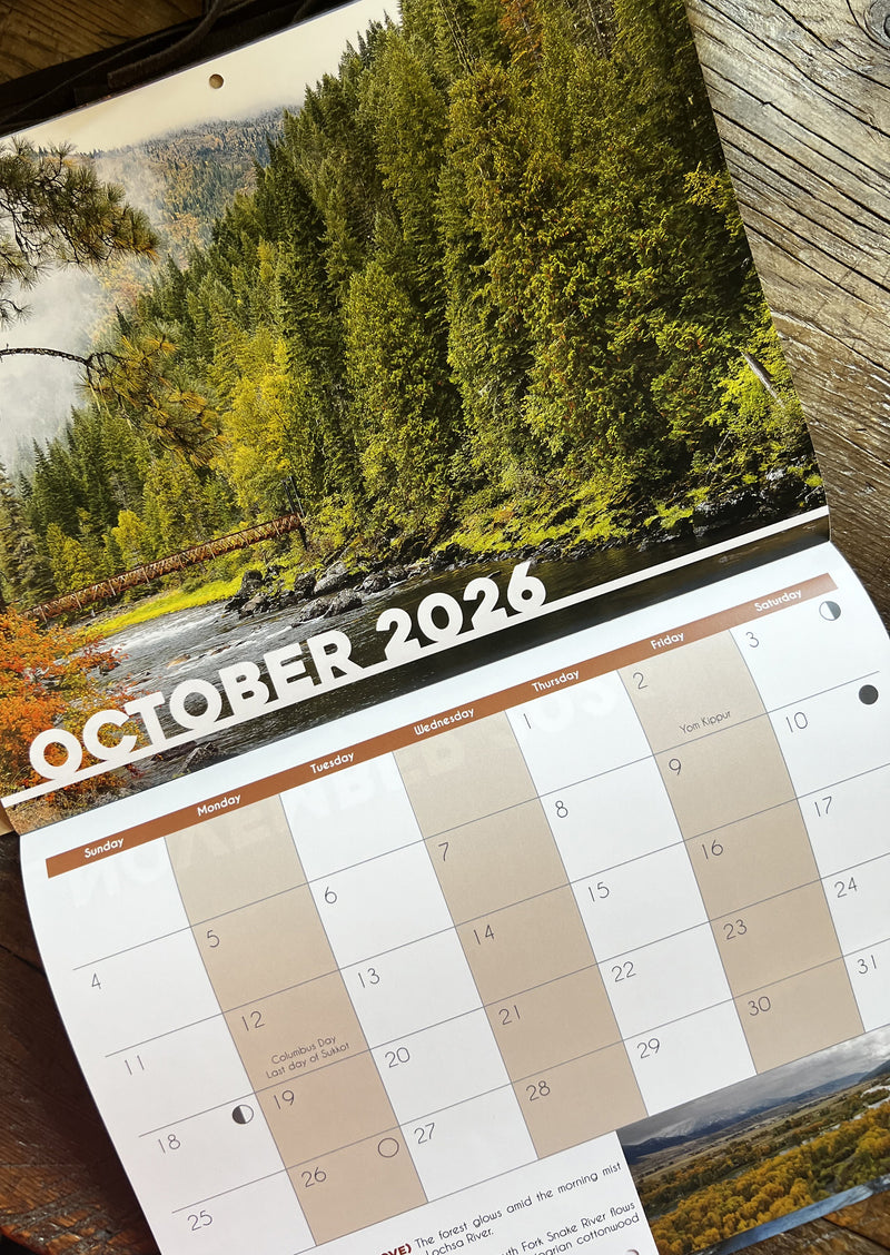Idaho Scenic Calendar 2026