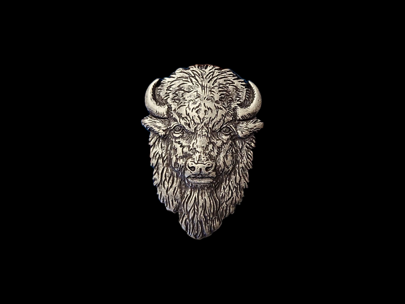 Scarf Slide Buffalo Head MASR
