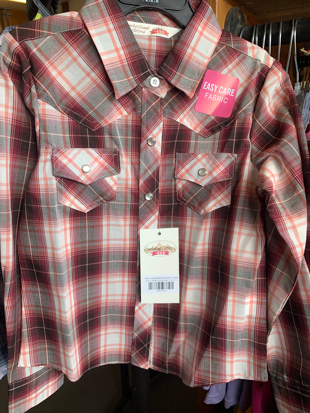 Girls Long Sleeve Assorted Plaids