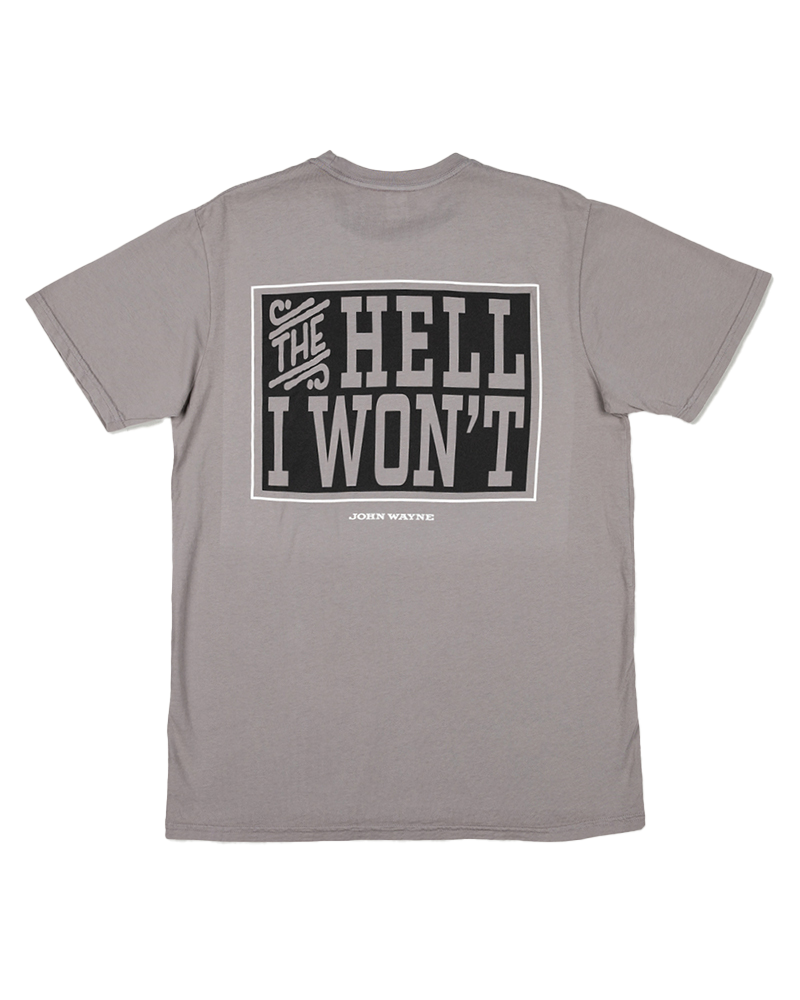 Moss Brother's Hell Won't Dark Heather Grey Tee