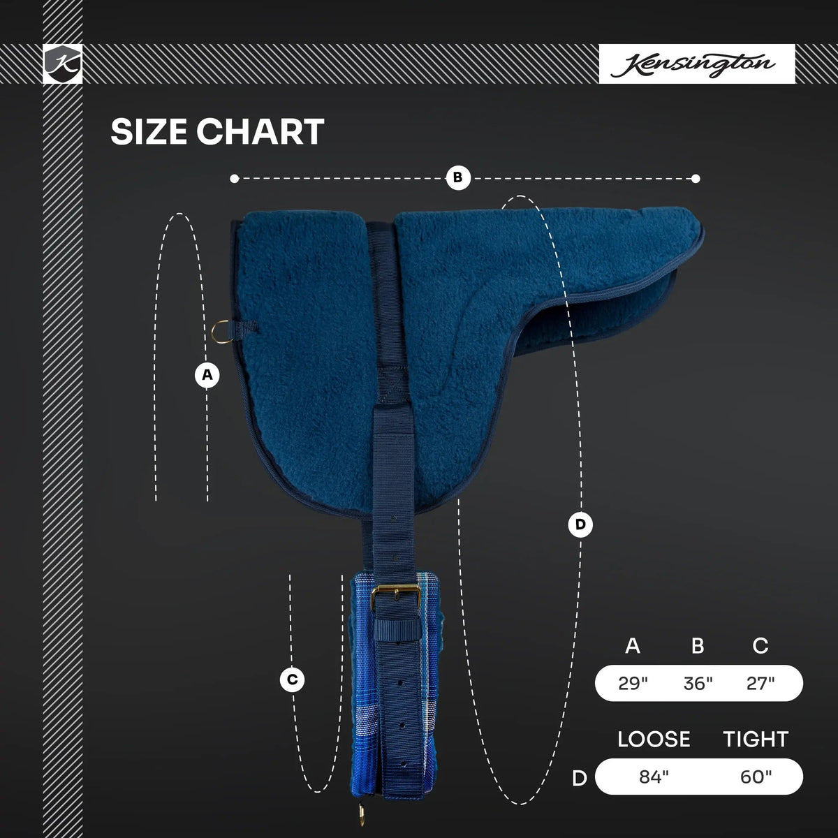 Kensington Fleece Bareback Pad
