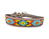 Epic Padded Leather Dog Collar with Beaded Design #M