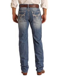 Rock & Roll Denim Relaxed Fit Large V Straight Leg Jeans
