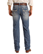 Rock & Roll Denim Relaxed Fit Large V Straight Leg Jeans