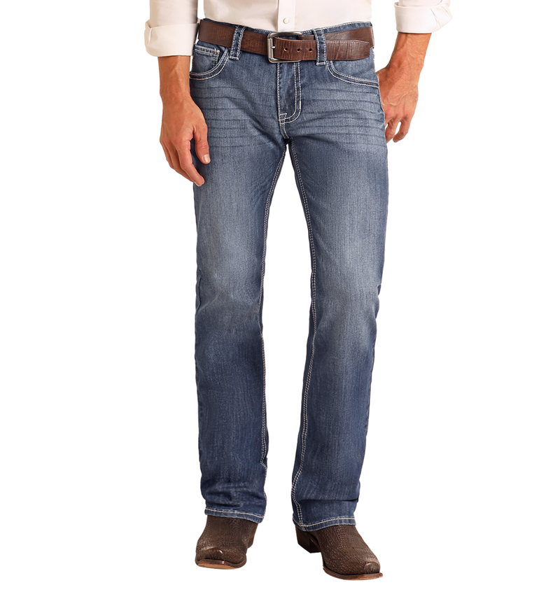 Rock & Roll Denim Regular Fit Straight Leg Jeans
